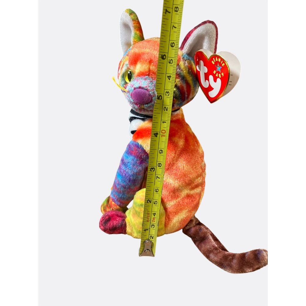 Ty Beanie Baby Kaleidoscope Tie-Dye Plush Cat Stuffed Animal 2000 Collectible 8 - Picture 9 of 13